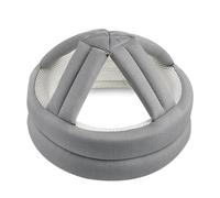 Vjsujehgy Casque de Protection pour Personnes Âgées, Casque de Sécurité Réglable et Respirant pour Personnes Âgées, Protection de la Tête Contre les Chutes, Casquette Grise
