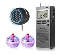 Vjsujehgy Kit D'Équipement Spirit Box de 4 Pièces avec 2 Balles Lumineuses à LED, 1 Haut-Parleur Spirit Box. Kit D'Équipement Paranormal pour, Le Bureau et L'Extérieur.