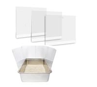 Vjsujehgy Protecteurs D'Urine pour Bac Litière pour Chat, Protection Anti-Éclaboussures pour Bac Litière Parois Hautes, Boîtier Anti-Fuite D'Urine sans Couture pour Bac Litière Dessus Ouvert