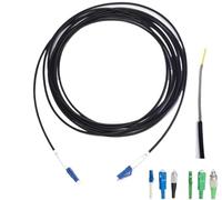 VJSUWI Cordon de raccordement Optique blindé 1C 1M-500M LSZH LC SC FC St A 100m 50m 150m 200m 1 Noyau monomode SM ftth Cavalier Fibre 120m(60m 1pc,St-St)