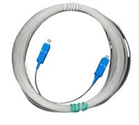 VJSUWI Lot de 5 câbles de raccordement à Fibre Optique SC, 5 à 30 m, câble d'entrée Transparent et Invisible TAC(10M)