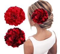 VJUYSW 2pcs Flower Hair Clip Flower Hair Clip Hair Clip Hair Clip Flamenco Ballerina Accessories Flamenco Ballerina Accessories Bride Bride Woman Girl for Sevillana Party Wedding pince fleur cheveux