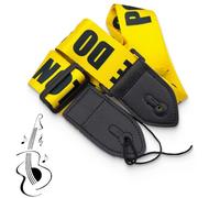 VJUYSW Sangle de Guitare Comprend Un Bouton de Sangle Verrous de Sangle. Bandoulière Réglable pour Guitare Basse, électrique et Acoustique