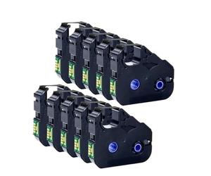 VJZYUTSW 10 / 5pcs Compatible LB-200BK MK-RS100B PT-200BK Compatible avec Les imprimantes MK2600 MK2500 MK2100 MK2000 MK1500 MK1100 Mark 1 Pro M-11c M-1STD(LB-200BK 10pcs)