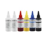 VJZYUTSW 100 ML DTF Ink Transfer Film Textile Encre Compatible avec L805 1800 1390 XP600 TX800 4720 I3200 DX5 DX7(BK C M Y 2White)