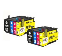 VJZYUTSW 965 Cartouches à Encre Noir compatibles Compatible avec OfficeJet Pro 9010 9012 9015 9016 9018 9019 9020 9025 9026 Printers(2Set 8PCS)