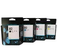 VJZYUTSW Cartouche à Encre Compatible C4844A CH565A C4911A C4912A C4913A Compatible avec DesignJet 500 800 815 820 510 111 Imprimantes expirées 82 10(82 M C4912A New)