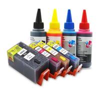 VJZYUTSW Cartouche à Encre Compatible Compatible avec 920 920xl avec Puce d'arc Compatible avec Officejet 6000 6500A 7000 7500 7500A(1Set and Ink)