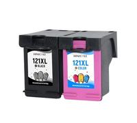 VJZYUTSW Cartouche à Encre Compatible hinicole Compatible avec 121xl Compatible avec Les modèles d'imprimante à Jet d'Ink OfficeJet J4500 J4524 J4525 J4535 J4540 J4550 J4580 J4585(1 Black 1 Color)