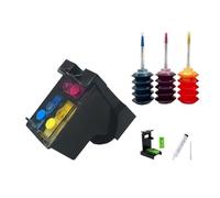 VJZYUTSW Cartouche d'encre Compatible 122xl Compatible avec 122 CH563HE CH564HE Compatible avec Deskjet 1050 2050 2050S D1010 1510(122XL Color)