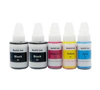 VJZYUTSW GI-190 490 790 890 990 Couleur Compatible Bouteille basée sur la Bouteille à Base de Bouteille Tintas Compatible avec G1200 G2200 G3200 G4200 G1500 G2500(2BK 1C 1M 1Y)