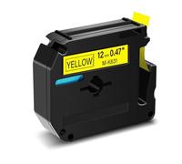 VJZYUTSW MK Tapes M-K231 Tapes compatibles Compatible avec MK231 M-K 431 531 631 731 Noir sur Blanc Compatible avec Le Fabricant d'étiquettes PT-65 PT-70 PT-80(Black on Yellow)