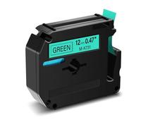 VJZYUTSW MK Tapes M-K231 Tapes compatibles Compatible avec MK231 M-K 431 531 631 731 Noir sur Blanc Compatible avec Le Fabricant d'étiquettes PT-65 PT-70 PT-80(Black on Green)
