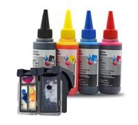 VJZYUTSW Recharge de Cartouche à Encre Compatible Ensemble de Recharge Compatible avec PG40 CL41 MP140 MP150 MP160 MP180 MP190 MP210 MP220 MP450 MP470(1set and 4Ink)