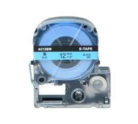 VJZYUTSW Tapes d'étiquette de 9-24 mm compatibles avec LW-300 LW-400 LW-600P LW-700 imprimantes Compatible avec SS12KW SS9KW SS18KW SS24KW(Black on Blue)