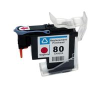 VJZYUTSW Tête d'impression Compatible Compatible avec 80 C4820A C4821A C4822A C4823A Compatible avec DesignJet 1050 1055 1055cm 1050c Plus imprimante BK C M Y(1PC - Magenta)