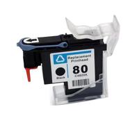 VJZYUTSW Tête d'impression Compatible Compatible avec 80 C4820A C4821A C4822A C4823A Compatible avec DesignJet 1050 1055 1055cm 1050c Plus imprimante BK C M Y(1PC - Black)