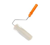 VKE Kit D'outils de Ciment Autonivelant, Rouleau Debulleur 11 mm, Chaussure a Pointe Ragreage 30 mm, Autonivelant Grattoirs, Perche Telescopique 162 cm (une Seule Rouleau Debulleur de 9 Pouces)