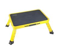 VKE Plateforme de Travail 38 × 26 × 17.5 CM en Tôle Galvanisée, 500 KG Capacité de Charge, Échafaudage Portable, Table de Soudure Pliant avec 4 roulettes Universelles, Réglable en Hauteur