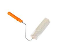 VKE Rouleau Debulleur Ragreage 23 cm - Bavures 14 mm, Kit Ragreage, 2 Rouleau Peinture, Perche Telescopique 1,5 m, Chaussures Pointes Acier 30 mm (une Seule Rouleau Debulleur de 23 cm)