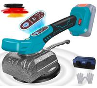 VKE Vibrante Carrelage Adsorbable 100 KG Carreaux, Ventouse Vibrante Carrelage, 5 Vitesses et Des Ventouses 130 MM, Vibreur Carrelage est Livré Avec un Sac de Rangement, Bleu (Piles non Incluses)