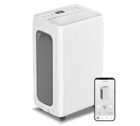 Vkechh Déshumidificateur électrique 26 l/24 h, déshumidificateur intelligent pour pièces jusqu'à 150 m³ (50 m²), avec fonction d'application Wi-Fi, 3 modes de fonctionnement, minuterie 24 h, dégivrage