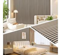 Vkechh Lot de 3 panneaux acoustiques - 120 x 60 cm - 2,16 m² - 3D semi-circulaires - Panneaux muraux en MDF et feutre acoustique - Revêtement mural acoustique moderne pour la maison et le studio