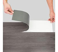 Vkechh Revêtement de sol en PVC - Autocollant - Résistant à l'usure - Imperméable - Antidérapant - Épaisseur : 1,5 mm - Lames stratifiées en PVC - Effet chêne naturel - 42 dalles - Environ 6 m² -