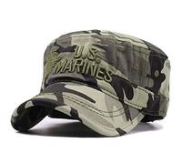 VKGJMHD États-Unis Us Marines Corps Cap Chapeau USMC Camouflage Plat Chapeau Hommes Coton Chapeau USA Marine Brodé Chapeaux Chapeau
