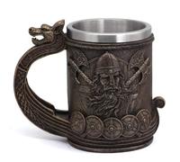 VKINGBOR Viking Ship Draon Drakkar Tankard Mug Nordic Beer Cup Grande Taille Viking bière stein