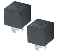 Vkinman Lot de 2 relais étanches 4RD93168001 12 V 40 A, remplacement pour mini relais Hella de rechange 4RD 007903001 931 680-01