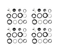 Vklopdsh Lot de 4 casques de vélo haute performance sans filetage Full Speed Ahead Hammer 44 mm