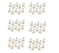 Vklopdsh Lot de 60 mini chevalets d'affichage avec toile 8 x 8 cm - Pour mariage, table, peinture, loisirs créatifs, dessin - Petite table - Cadeau