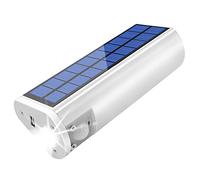 Vklopdsh LumièRe Solaire Multifonctionnelle Lampes de Poche Solaires Portables Torches Chargeur de Lampe éTanche IntéRieure ExtéRieure pour Le Camping