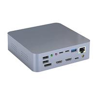 Vklopdsh Station d'accueil 19 en 1 TypeC Triple Affichage Hub USB C pour Pro Dock vers DP RJ45 SD/TF 5USB 3USBC AdaptateurPrise UE