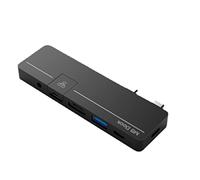 Vklopdsh Type-C Adaptateur Hub Dock pour Surface Pro X/Pro8 Station D' USB Compatible Transmission de DonnéEs Fast(B)