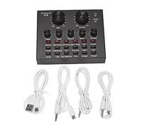Vklopdsh V8 Carte Son Ensemble Audio Interface Microphone Externe Direct Carte Son Fonction Bluetooth Fonction pour Ordinateur Pc Mobile Chanter Enregistrement