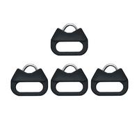 VKO Lot de 2 paires Sangle d'appareil photo Connecteur de boucles avec anneau fendu triangulaire et capuchon en plastique