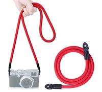VKO Sangle d'épaule pour appareil photo reflex numérique, sans miroir, rouge, 120 cm, rouge