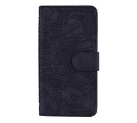 Vkooer Coque pour Samsung Galaxy A04s / A04 4G, Galaxy A13 4G/5G Premium Cuir PU Étui Portefeuille à Rabat Housse Flip Case Cover Mandala avec Support et Porte Cartes, Noir
