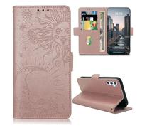 Vkooer Coque pour Samsung Galaxy A15 4G 5G, Premium Cuir PU Housse Flip Case en Cuir Portefeuille Étui à Rabat Cover avec Fonction Stand et Porte Carte Magnétique Protection, Or Rose
