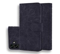 Vkooer Coque pour Samsung Galaxy A55 5G Premium Cuir PU étui Portefeuille à Rabat Housse Flip Case Cover Mandala avec Support et Porte Cartes pour Samsung A55 Smartphone - Noir