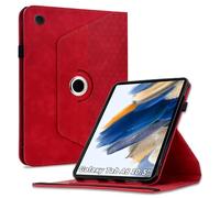 Vkooer Coque pour Samsung Galaxy Tab A8 10.5 SM-X200/X205/X207, Rotation à 360 degrés avec Support Housse de Protection pour Samsung Galaxy Tab A8 10.5'' 2021 Tablette -Rouge