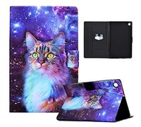Vkooer Coque pour Samsung Galaxy Tab A9 8.7 Pouce 2023 Housse SM-X110/ X115 Étui de Protection Léger Folio Case avec Support Poche Cartes, Samsung Tab A9 2023 Tablette Étui à Motif