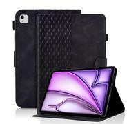 Vkooer Étui pour iPad Air 13" (2024) M2 en cuir synthétique de qualité supérieure avec fonction veille/réveil automatique, support de visualisation multi-angle et emplacements pour cartes, coque