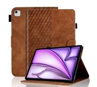 Vkooer Étui pour iPad Air 13" M3/M2 (2025/2024) en cuir synthétique de qualité supérieure avec fonction veille/réveil automatique, support de visualisation multi-angle et emplacements pour cartes