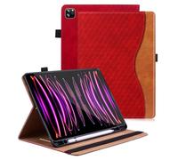 Vkooer Étui pour iPad Air 5ème/4ème avec Porte-Crayon - 2022/2020 10,9 Pouces, iPad Pro 11 Pouces 4ème/3ème/2ème/1er Housse Folio en Cuir avec Support Multi-Angle de Mise en Veille/réveil Automatique