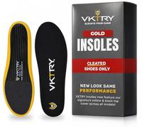 VKTRY Semelles dorées Performance Inserts personnalisés en fibre de carbone, chaussures non cramponnées, basket-ball, volley-ball, sports de raquette, course et plus encore. Courez plus vite, sautez