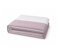 VKZ Couvre-lit Boutis Réversible 240x250 cm, 1 Pièce,Beige/Rose poudré, Dessus de Lit Matelassé Double Face, Couette Légère Été, Couverture Grand Lit 2 Personnes, Édredon Fin Printemps Été