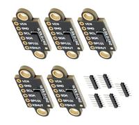 VL53L0X VL53L1X Capteur de Distance Laser, Module de capteur de Mesure de Distance de Temps de vol VL53L1X V2 Compatible I2C IIC pour Drones, Robots (5PCS)
